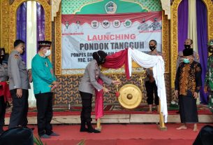 Perdana, Polres Tanggamus Resmikan Pondok Pesantren Tangguh Cegah Covid-19