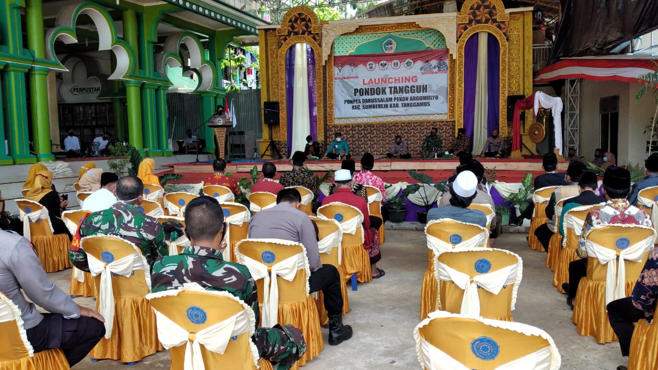 Perdana, Polres Tanggamus Resmikan Pondok Pesantren Tangguh Cegah Covid-19