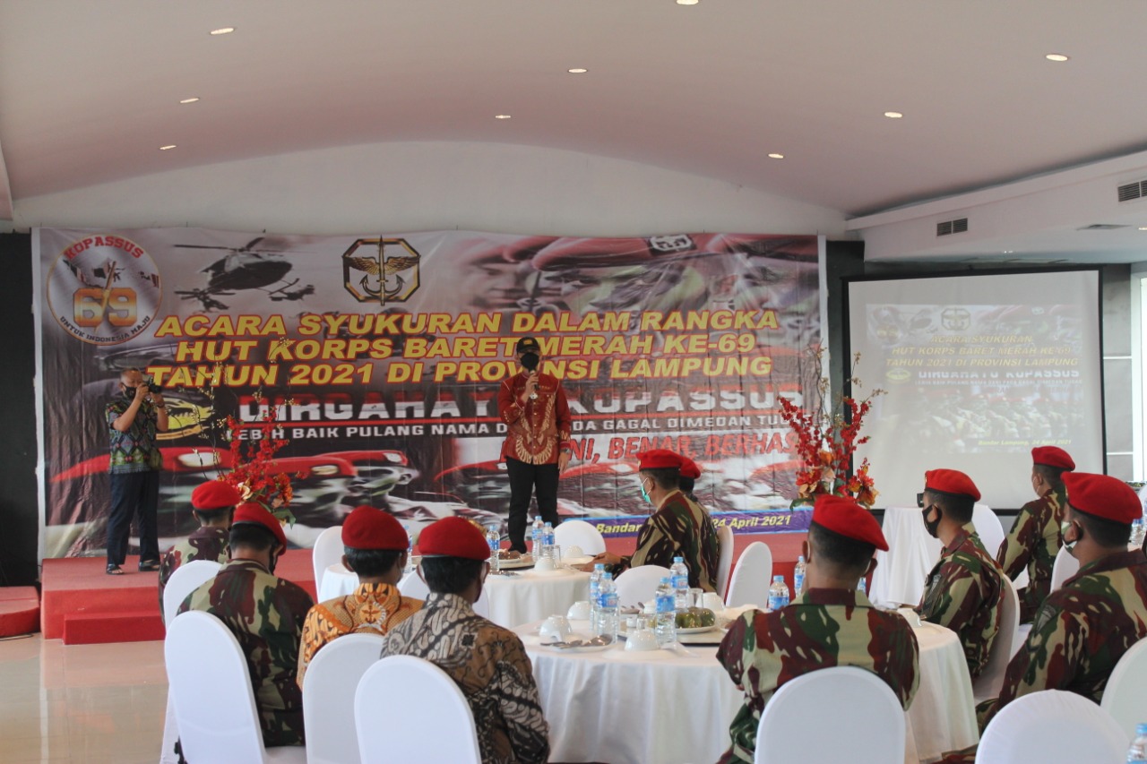 Kolonel Inf Romas Herlandes Menghadiri  Ramah tamah Silaturahmi HUT Kopassus Ke-69