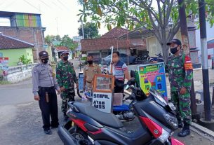 Koptu Miko Babinsa Koramil 05/Weru Melaksanakan Himbauan 5M