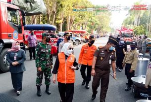 Dandim Bojonegoro Menghadiri Upacara Kesiapsiagaan Bencana