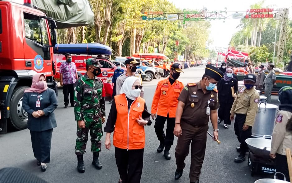 Dandim Bojonegoro Menghadiri Upacara Kesiapsiagaan Bencana