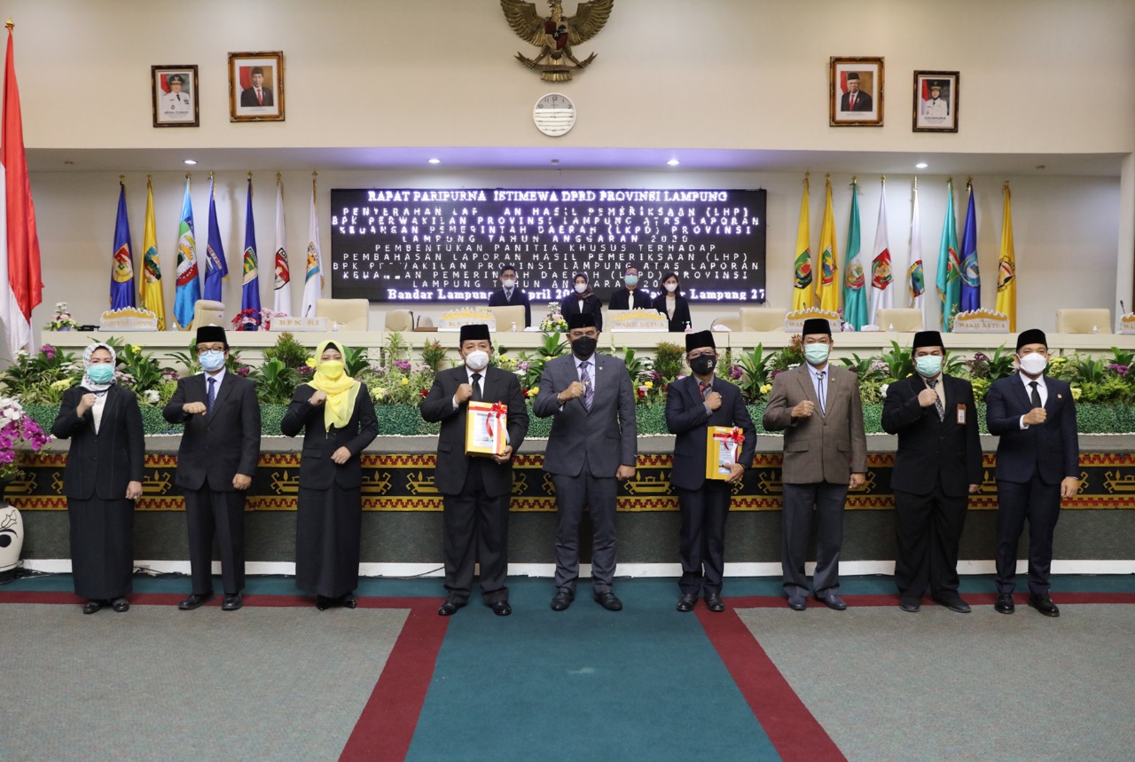 Pemerintah Provinsi Lampung Raih Opini WTP Dari BPK RI 7 Kali berturut-turut