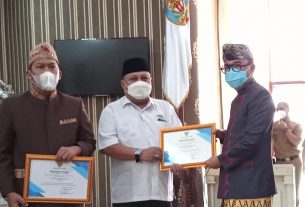 PMI Dan PT PSMI Mendapatkan Penghargaan di Ulang Tahun ke -22 Kabupaten Way Kanan
