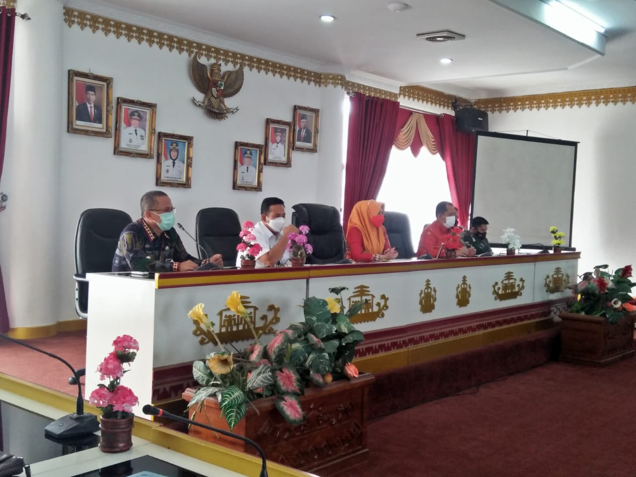 Gugus tugas covid-19 Kabupaten Tanggamus menggelar Rakor 