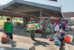 TNI Sasar Pelosok Desa Dan Pasar Tradisonal Guna Putus Penyebaran Covid-19