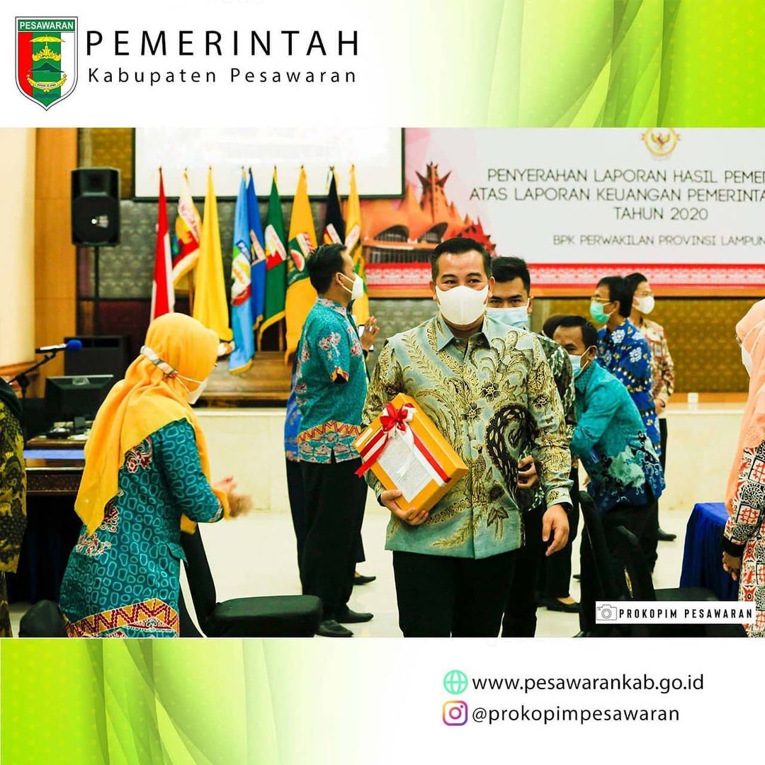 Selamat, Bupati Pesawaran Terima Opini WTP 5 Kali Beruntun