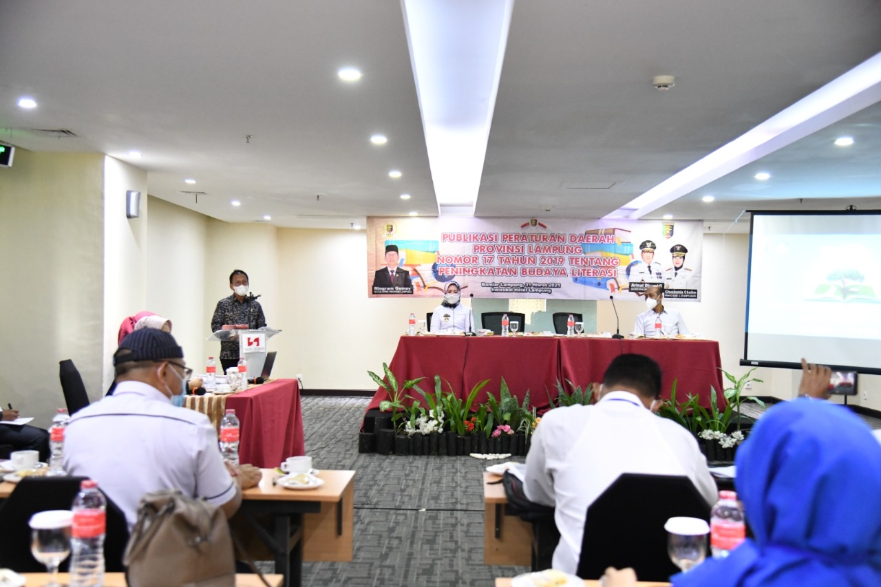 Ketua DPRD Lampung Publikasi Perda Tentang Peningkatan Budaya Literasi