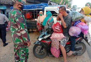 Koramil 04/Nguntoronadi Terus Berikan Himbauan Kepada Warga Agar Disiplin Terapkan Protkes