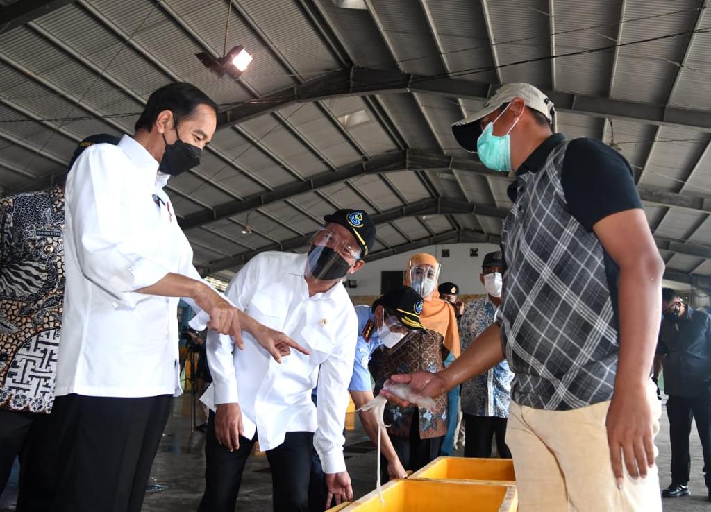 Pastikan Situasi Nelayan Selama Pandemi, Presiden Kunjungi PPDI Brondong Lamongan