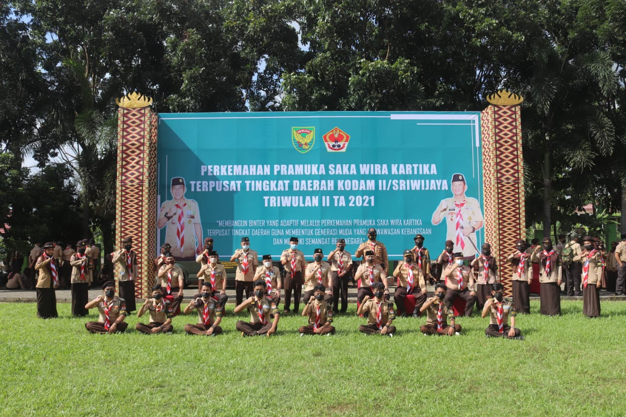 Pembukaan Pramuka SWK Terpusat Tingkat Daerah Kodam II/SWJ