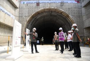 Presiden Jokowi Tinjau Pembangunan Konstruksi Kereta Cepat Jakarta – Bandung
