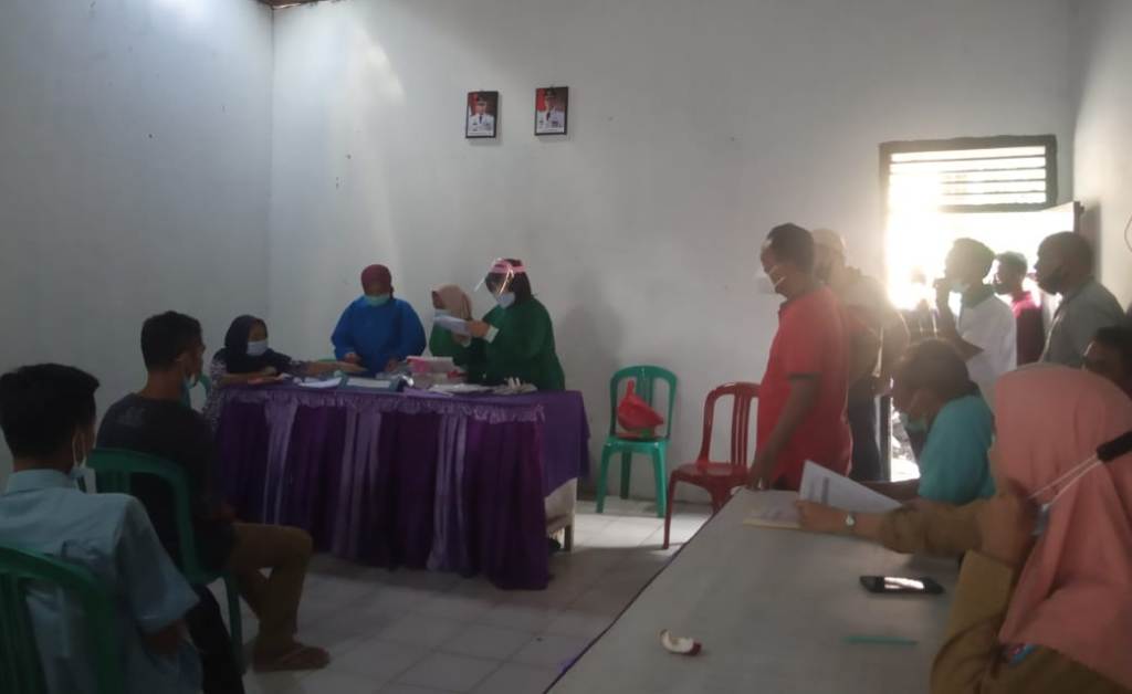 Panitia Pilkakam Kampung Gunung Katun jalani Tes Rapid
