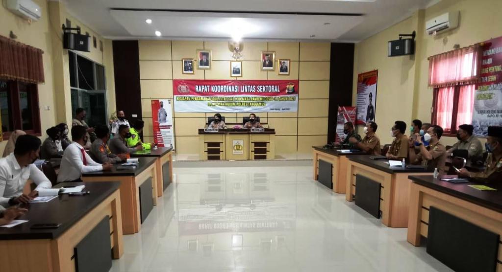 Jelang Ops Ketupat Krakatau 2021, Polres Tanggamus Gelar Rapat Koordinasi Lintas Sektoral