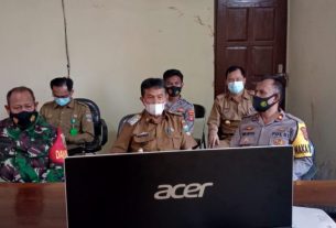 Pemkab Pesibar Ikuti Rapat Penegakan Disiplin Prokes Bersama Menteri Dalam Negeri