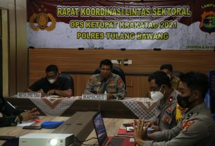 Polres Tulang Bawang Gelar Rakor Jelang Operasi Ketupat Krakatau 2021, Ini Hasilnya