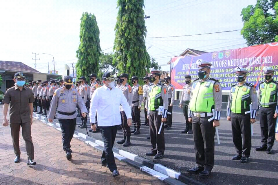 Bupati DRA Pimpin Apel Ops Ketupat Musi