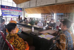 Tim Monitoring Divisi III Pantau Penerapan Pelaksanaan PPKM Mikro di Kabupaten Tubaba