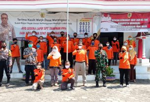 Babinsa Desa Watangsono Hadiri Pelatihan Bagi Relawan Tangani Bencana