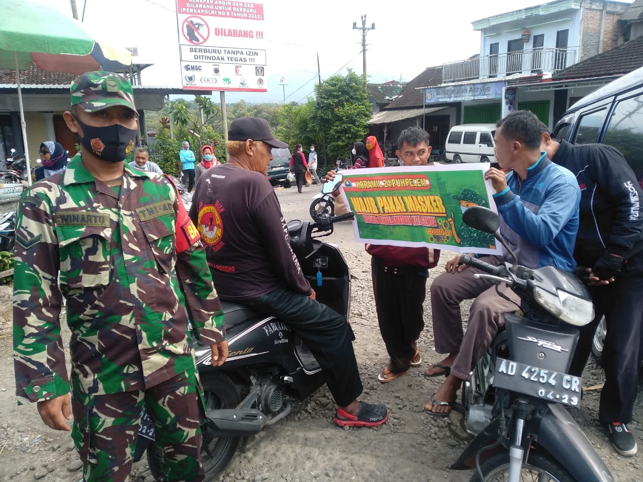 Danramil Puhpelem : Kesadaran Semua Pihak Sangat Penting Melawan Covid-19