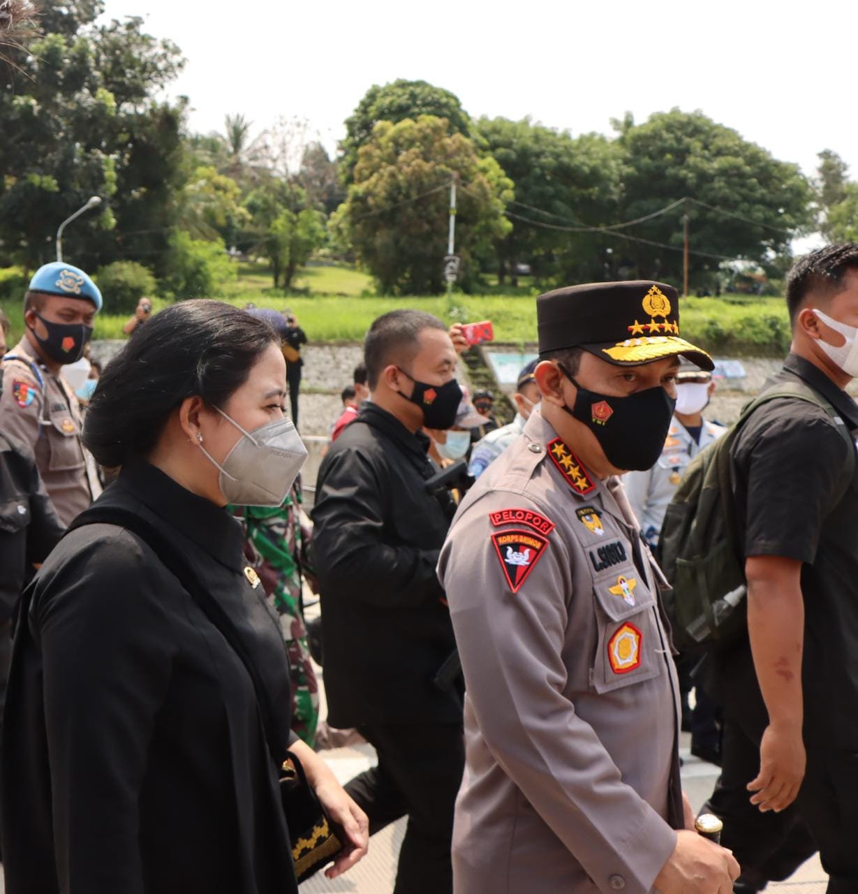 Gubernur Arinal dampingi kunjungan Rombongan Tim pemantauan Lokasi Penyekatan Peniadaan Mudik di Pelabuhan Bakauheni