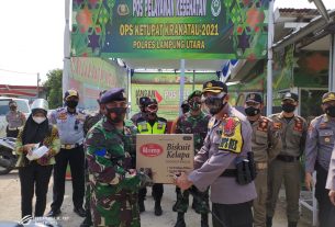 Waka Polda Lampung Kunjungi Pos Pengamanan Ops Ketupat Krakatau 2021 Lampung Utara