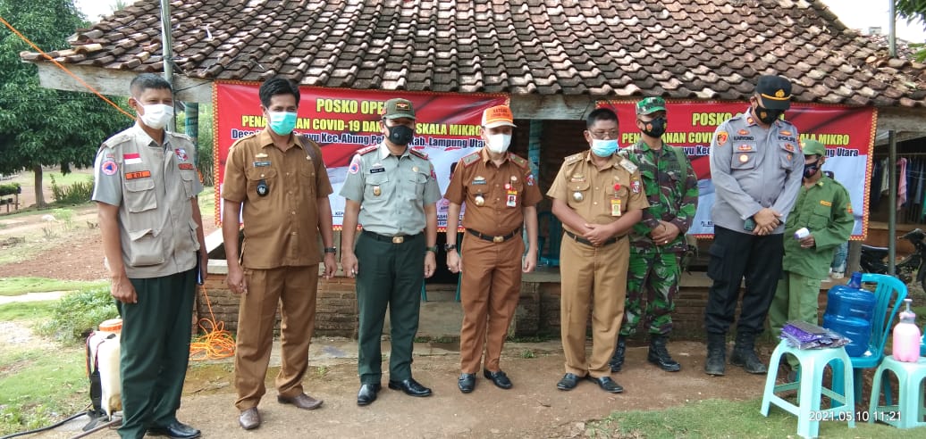 Satgasgus Covid-19 Lampung Utara cek Posko PPKM di 23 Kecamatan