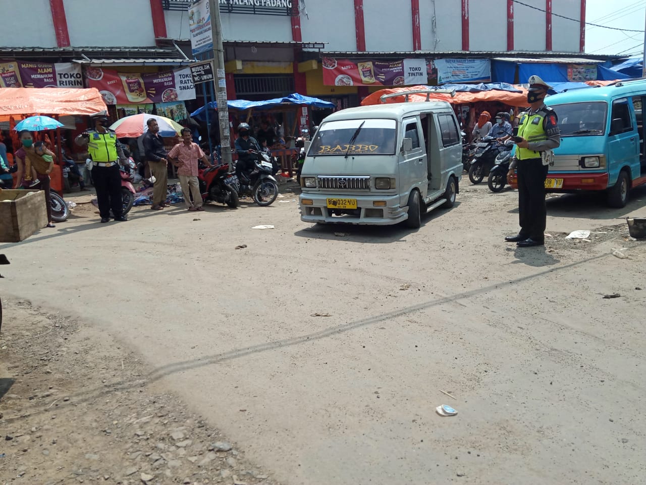 Sat Lantas Tanggamus Gelar Pengaturan Jalan