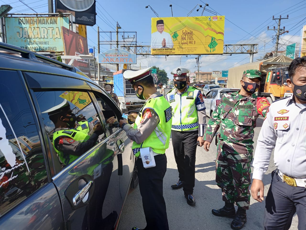 Puluhan Kendaraan Diputar Balik Pada Operasi Ketupat Krakatau 2021 Polres Tulang Bawang