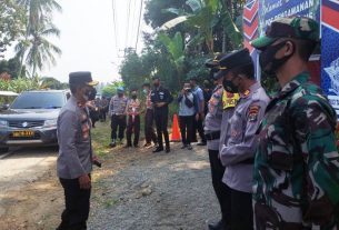 Wakapolda Lampung Kunjungi Pos Chekpoint Polres Tanggamus