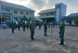 Dandim Kodim 0410/KBL Berikan Pengarahan Pengamanan Hari Raya Idul Fitri 1442H