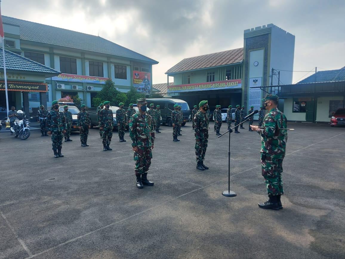 Dandim Kodim 0410/KBL Berikan Pengarahan Pengamanan Hari Raya Idul Fitri 1442H