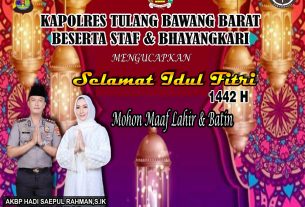 Polres Tubaba : Selamat Hari Raya Idul Fitri 1442H/2021M