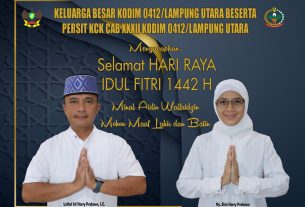 Kodim 0412/LU Mengucapkan Selamat Hari Raya Idul Fitri 1442H