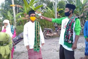 Masuk Zona Hijau, Pelaksanaan Sholat Eid Dikampung Bumi Baru Terapkan Protokol Kesehatan Ketat