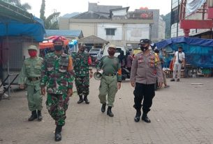 Serda Ismanto, berikan himbauan pengunjung pasar tradisional