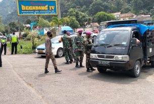 Kodim 0410/KBL Bersama Satgas Covid-19 Kota Bandar Lampung melakukan penyekatan