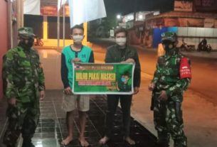 Gugah Kesadaran Tentang Prokes, Babinsa Koramil Bulukerto Galakan Gakplin