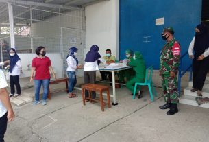 Koramil 04/Nguntoronadi Monitoring Swab Test Karyawan CV. Anugerah