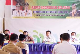 Rapat Koordinasi Bulanan Forkompimcam Kecamatan Jirak Jaya