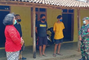 Babinsa Tanjungsari Dampingi Tim Kesehatan Laksanakan Tracing Kepada Warga Binaan