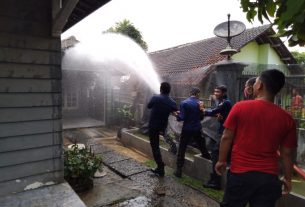 Rumah Warga Kelurahan Sribasuki Terbakar