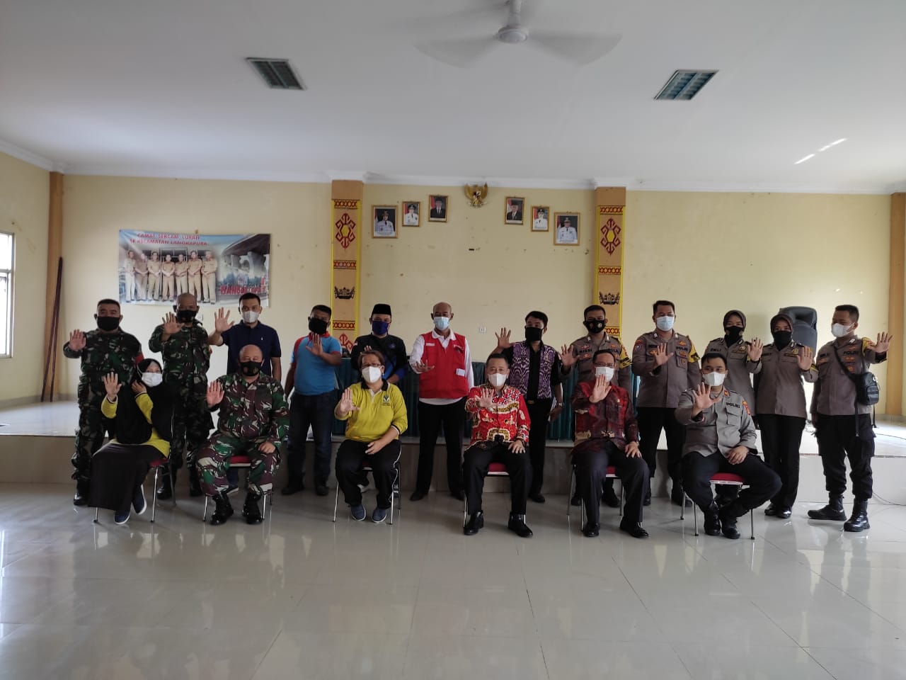 Plh. Danramil 410-05/TKP Ikuti Rapat Lintas Sektoral