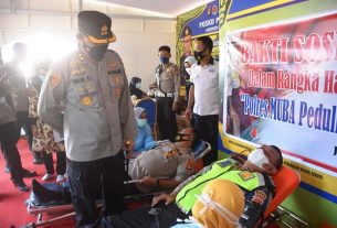35 Personil Polres Muba Lakukan Aksi Donor Darah Untuk bantu Operasi Jantung Terbuka