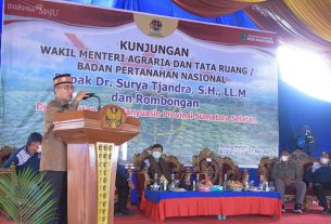 Kunjungi Muba, Wamen ATR/BPN Lakukan Tinjauan dan Sosialisasi Program Kegiatan PTPR