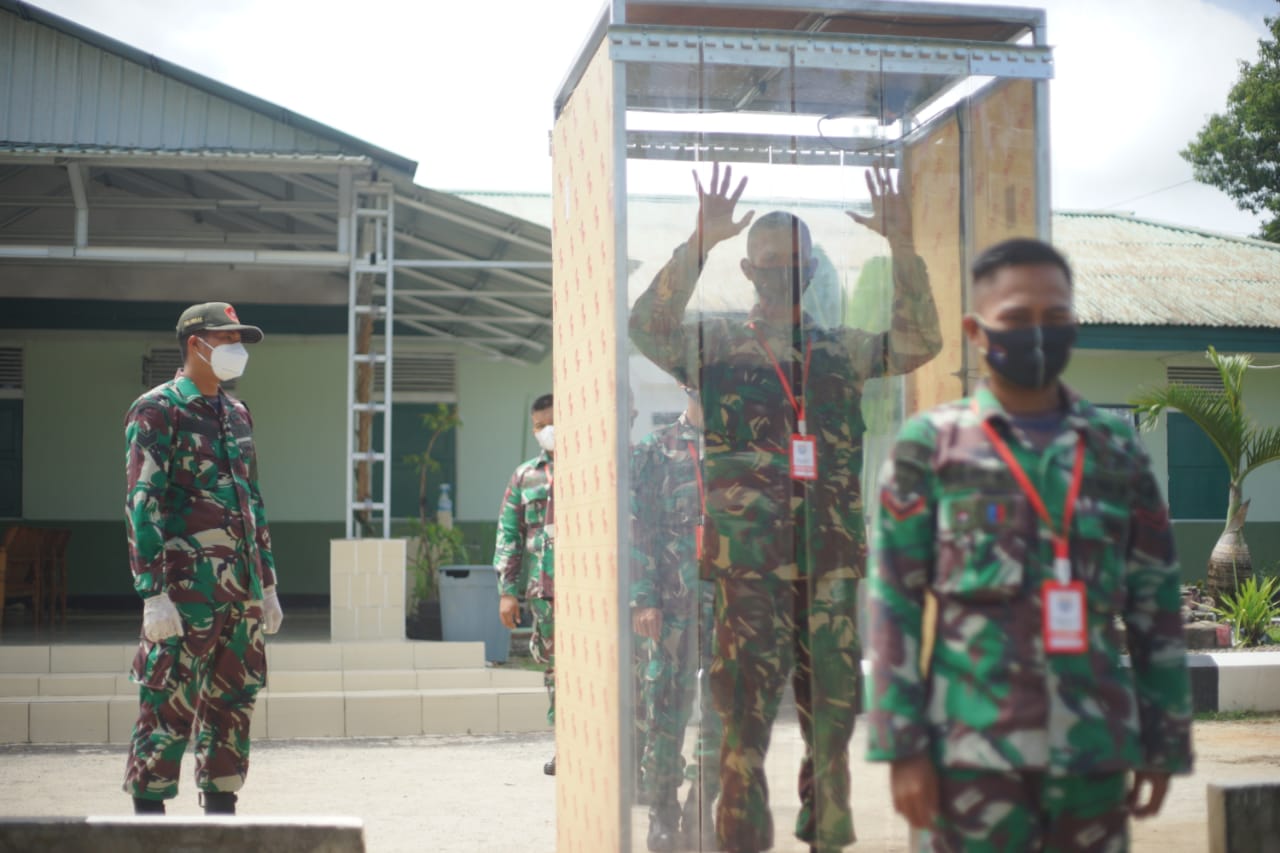 Personel Kodam XII/Tpr Taat Prokes