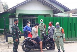 Memutus rantai penyebaran Covid 19, gencar dilakukan sejumlah personel Babinsa jajaran Koramil 410-04