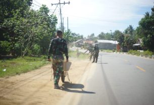 Rindam XII/Tpr Ciptakan Lingkungan Nyaman bersama Masyarakat