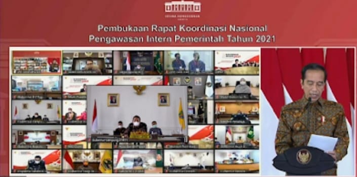 Gubernur Lampung Arinal Djunaidi Ikuti Rakornas Pengawasan Intern Pemerintah Tahun 2021
