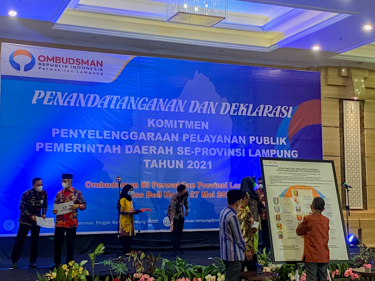 Wakil Bupati Tubaba Tandatangani 4 Kesepakatan Pelayanan Publik